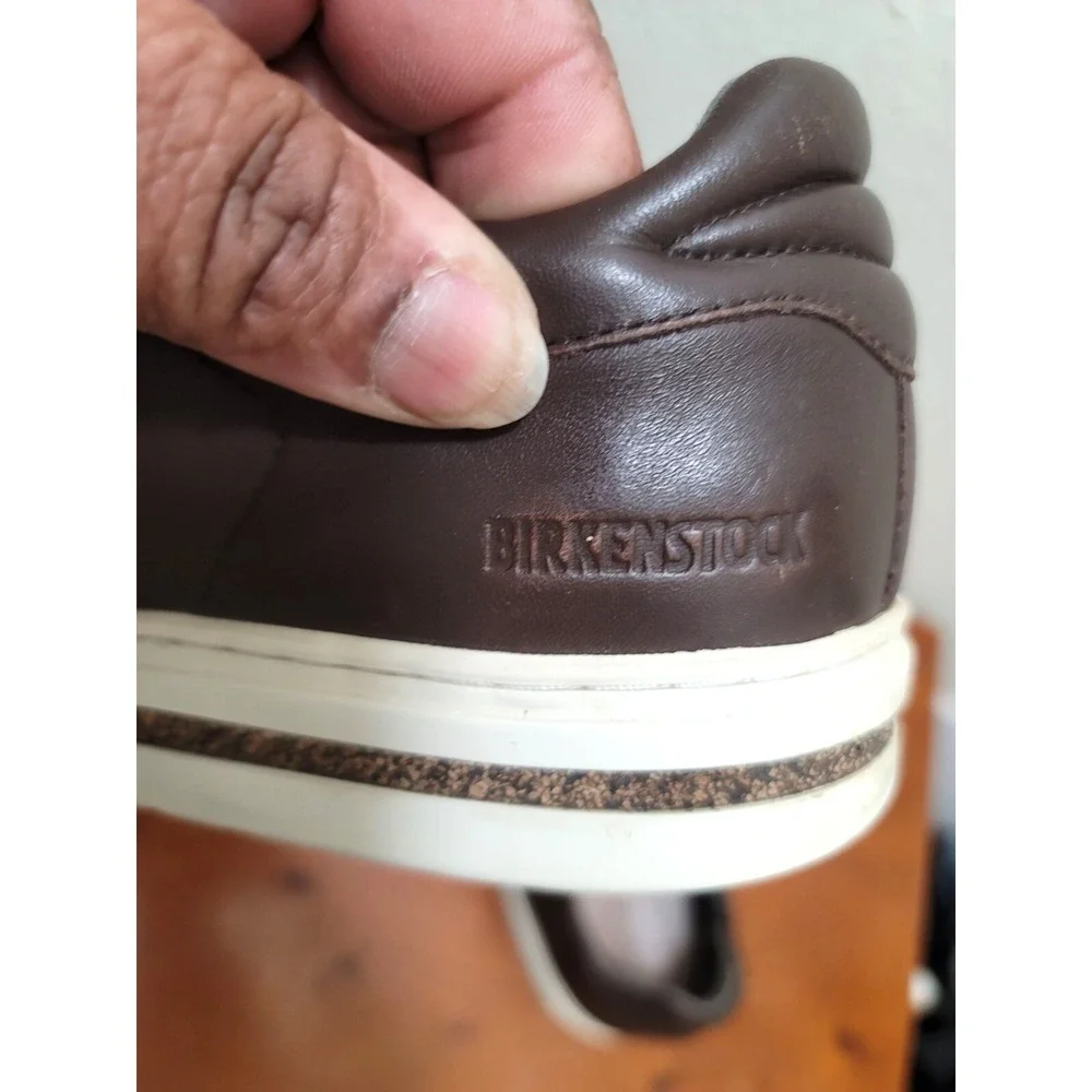Birkenstock Bend‎ Low Leather Sneakers Mens 41 Brown Roast Lace Up Shoes